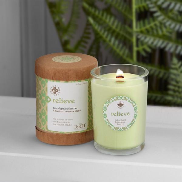 Root Candles Seeking Balance Relieve - Eucalyptus Menthol Aromatherapy Candle #2