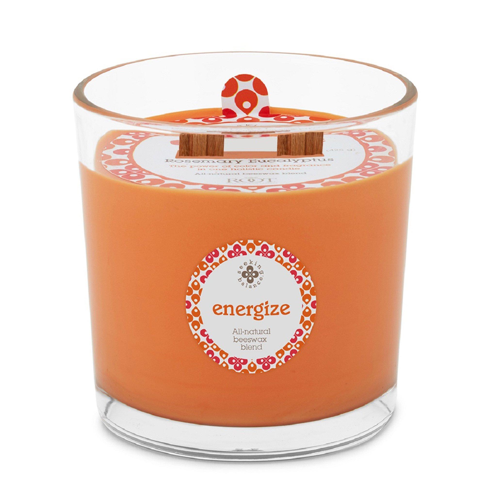 Root Candles Seeking Balance Aromatherapy Candle - Energize - Rosemary Eucalyptus #1