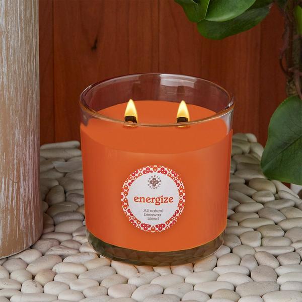 Root Candles Seeking Balance Aromatherapy Candle - Energize - Rosemary Eucalyptus #2