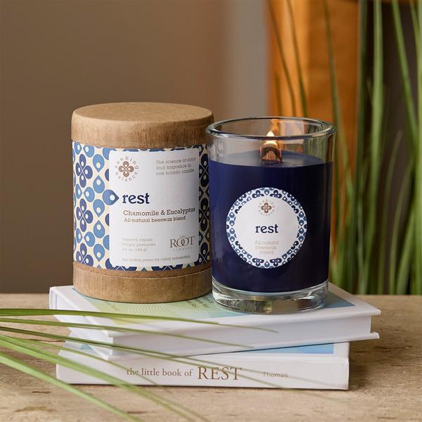 Root Candles Seeking Balance Rest - Chamomile & Eucalyptus Aromatherapy Candle #2