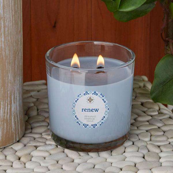 Root Candles Seeking Balance Renew - Seaside Cypress & Cedar Leaf Aromatherapy Candle #2