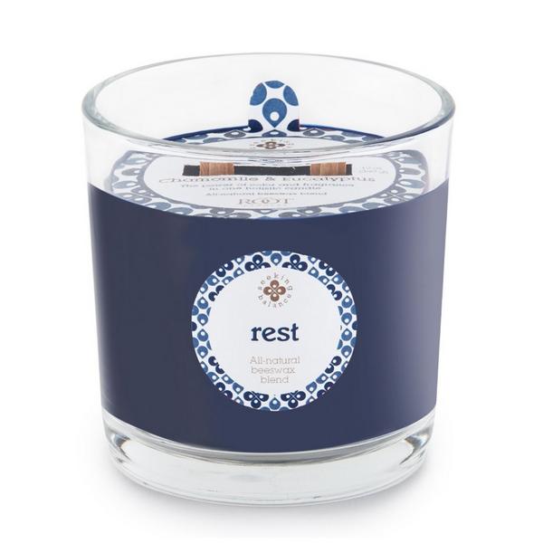 Root Candles Seeking Balance Rest - Chamomile & Eucalyptus Aromatherapy Candle #1