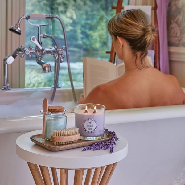 Root Candles Seeking Balance Aromatherapy Candle - Relax - Geranium Lavender #3