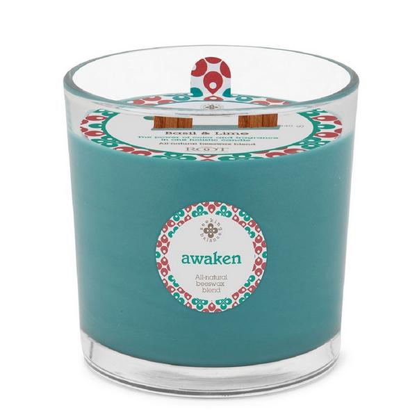 Root Candles Seeking Balance Awaken - Basil & Lime Aromatherapy Candle #1