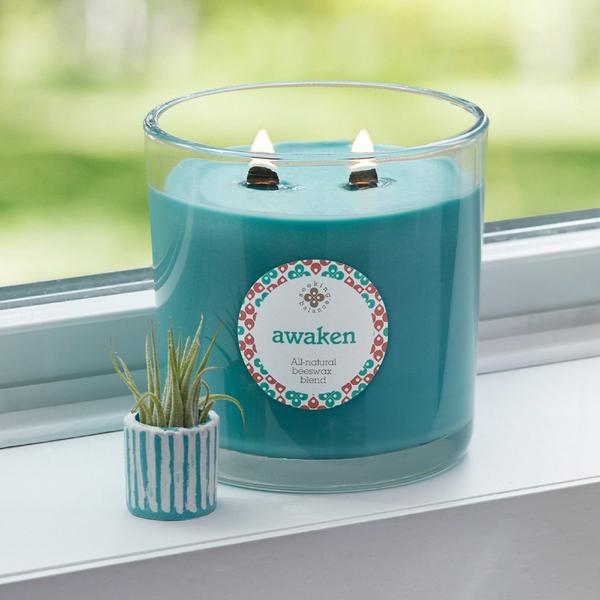 Root Candles Seeking Balance Awaken - Basil & Lime Aromatherapy Candle #3