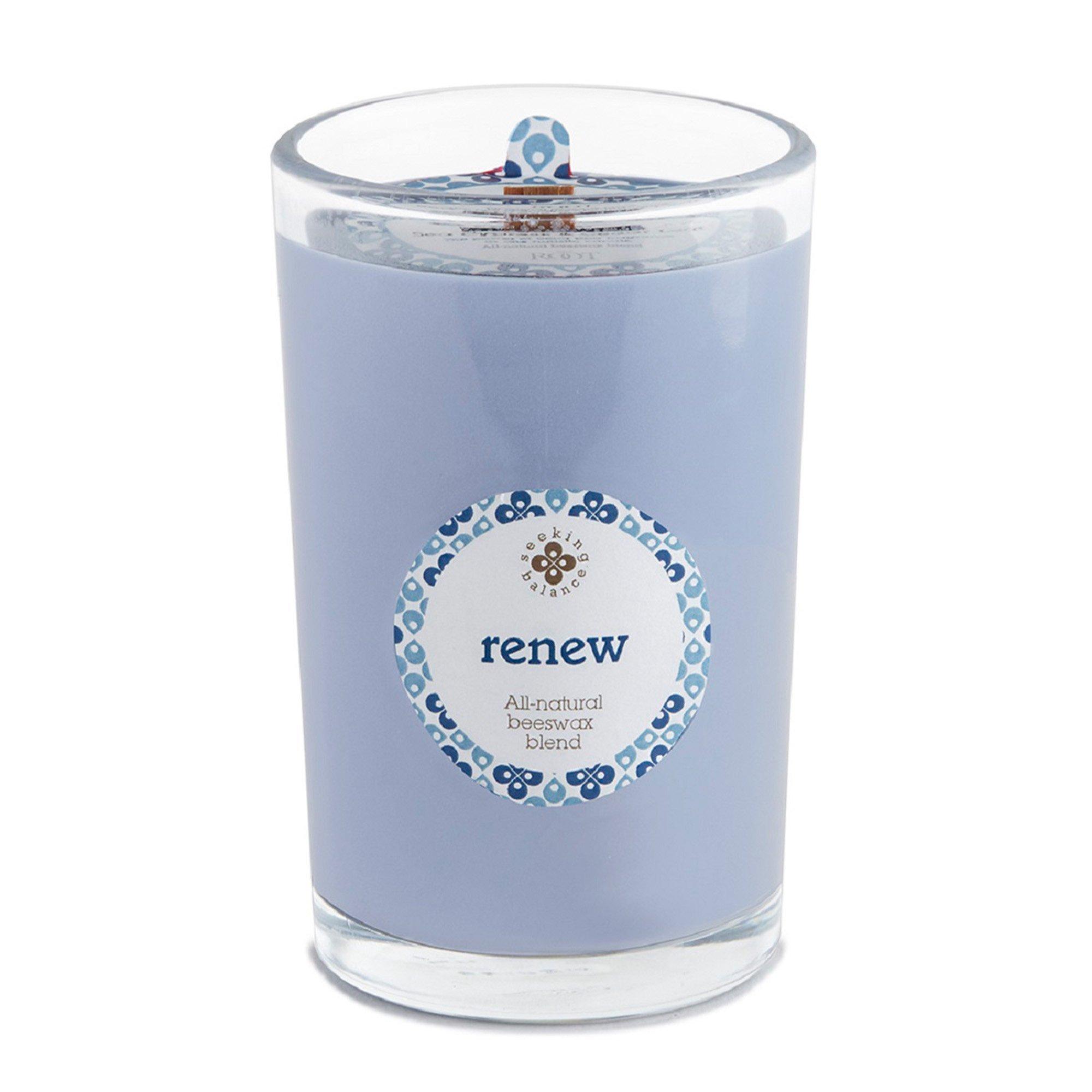 Root Candles Seeking Balance Renew - Seaside Cypress & Cedar Leaf Aromatherapy Candle #1