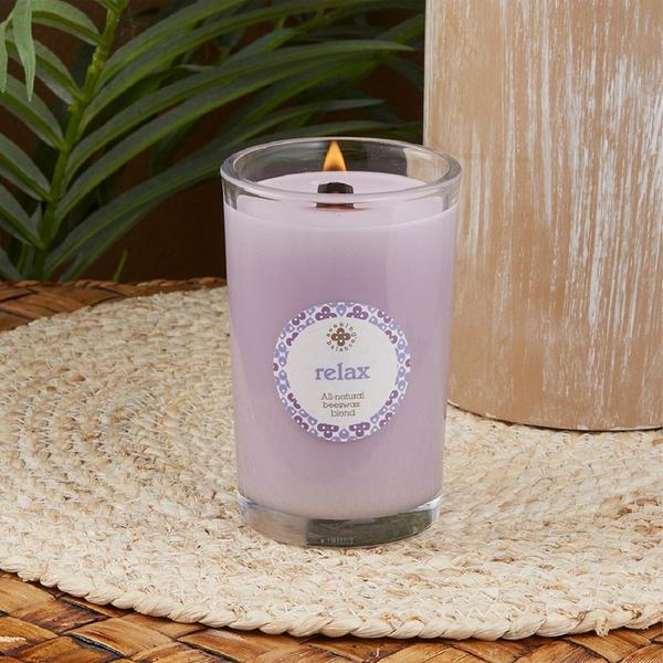 Root Candles Seeking Balance Aromatherapy Candle - Relax - Geranium Lavender #2