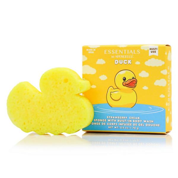 SPONGELLE Essentials Water Pals Duck & Whale Body Wash Infused Bath & Shower Loofah for Kids & Baby #2