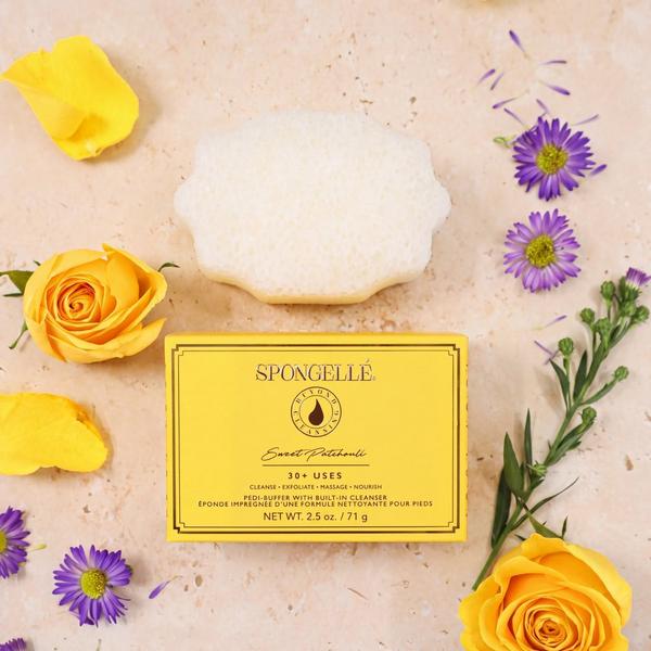 SPONGELLE Spongellé Sweet Patchouli Pedi Buffer | All-in-One Pedi Treatment #4
