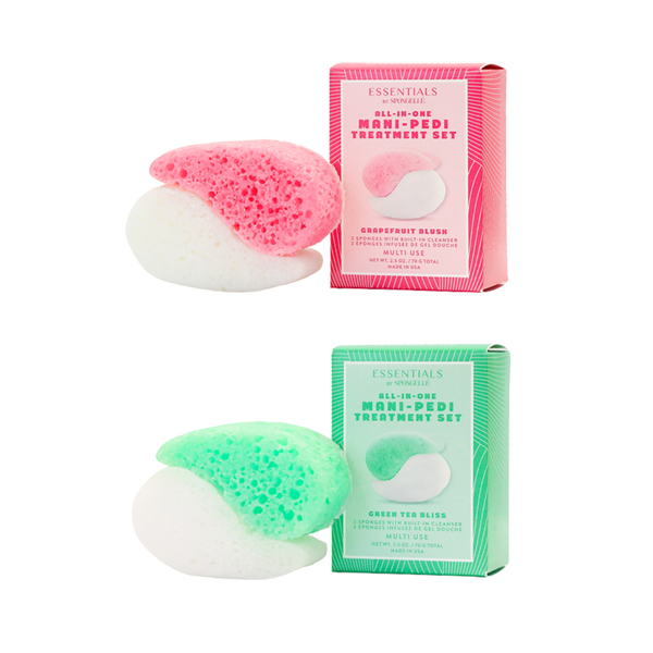 SPONGELLE Essentials by Spongelle Mani Pedi Awaken Set Grapefruit Blush & Green Tea Bliss #1