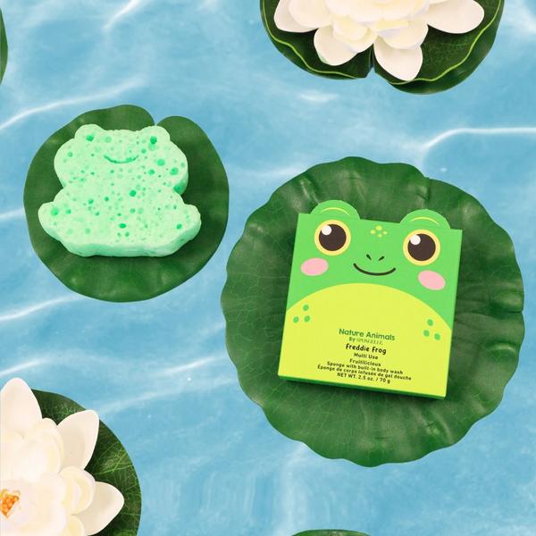 SPONGELLE Freddie Frog Nature Animals Body Buffer | Kids Body Wash Infused Buffer #5