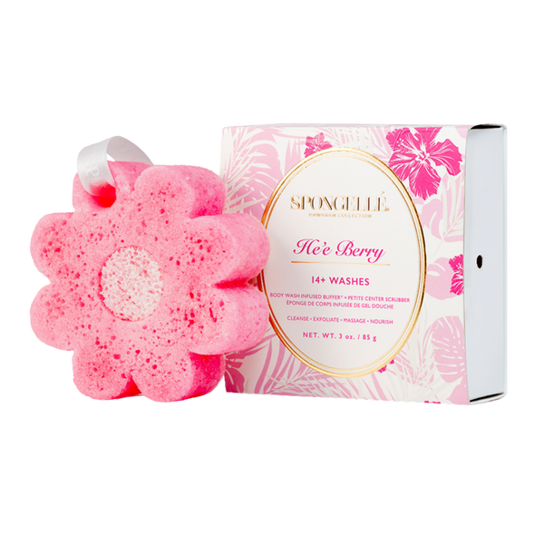 SPONGELLE Hawaiian Collection Body Wash Infused Buffer He'e Berry #1