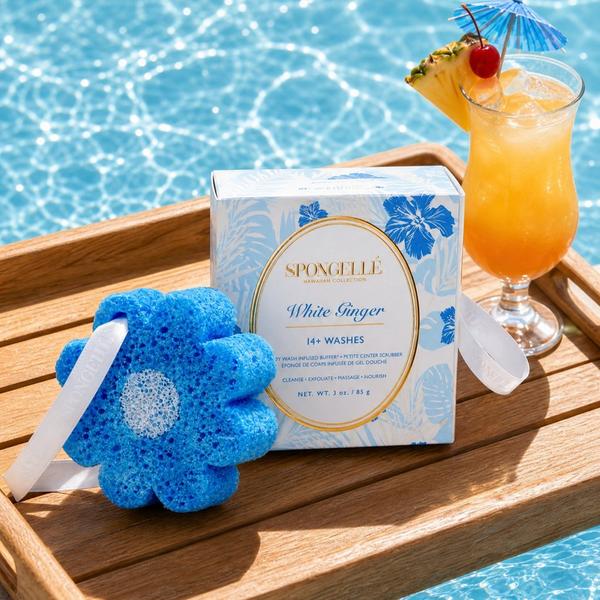 SPONGELLE Hawaiian White Ginger | Body Wash Infused Buffer #6