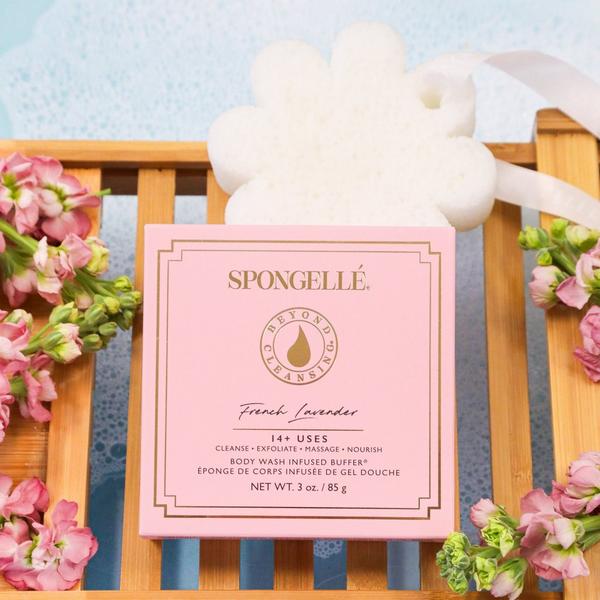 SPONGELLE French Lavender Boxed Flower Body Buffer | Body Wash Infused Buffer #4