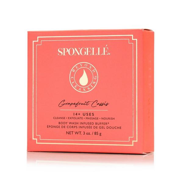 SPONGELLE Grapefruit Cassis Boxed Flower Bath Sponge Built-In Body Wash Shower Loofah for Women #2