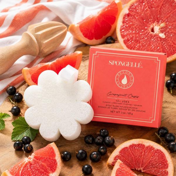 SPONGELLE Spongellé Grapefruit Cassis Boxed Flower Body Buffer | Body Wash Infused Buffer #4