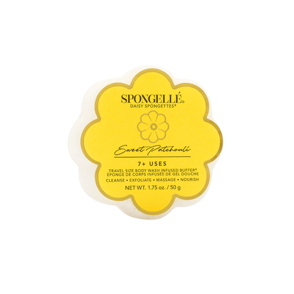 SPONGELLE Daisy Collection Flower Shaped Spongette Sweet Patchouli #1