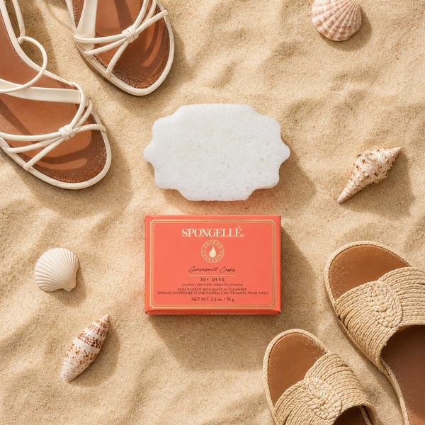 SPONGELLE Daisy Collection Pedi Buffer Grapefruit Cassis #4