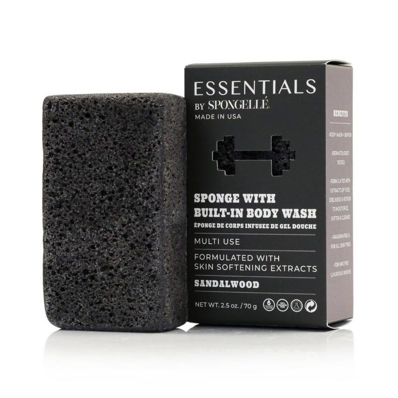 polyester tobacco sponge Spongelle Essentials by Men's Woody Bundle