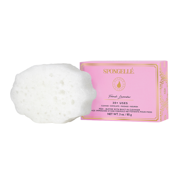 SPONGELLE Daisy Collection Pedi Buffer French Lavender #1