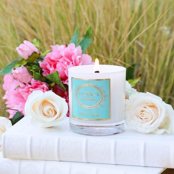 SPONGELLE Florica Collection Hand Poured Soy Candle Mystic Rose #5