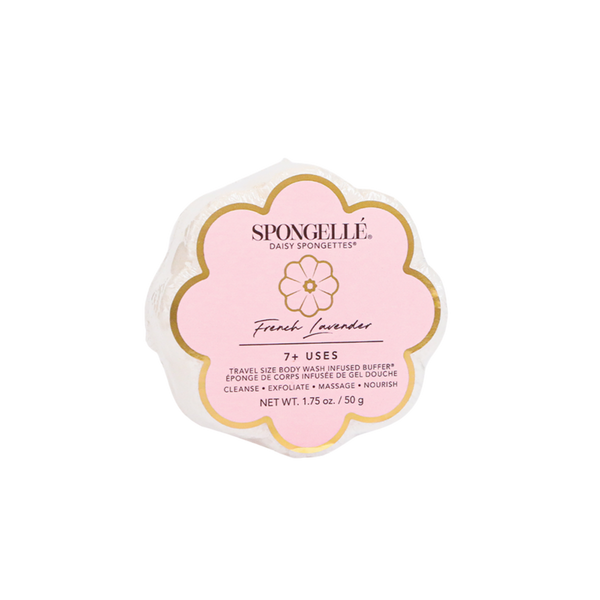SPONGELLE Daisy Collection Flower Shaped Spongette French Lavender #1