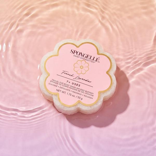 SPONGELLE Spongellé French Lavender Daisy Spongette | Travel Body Wash Infused Buffer #3