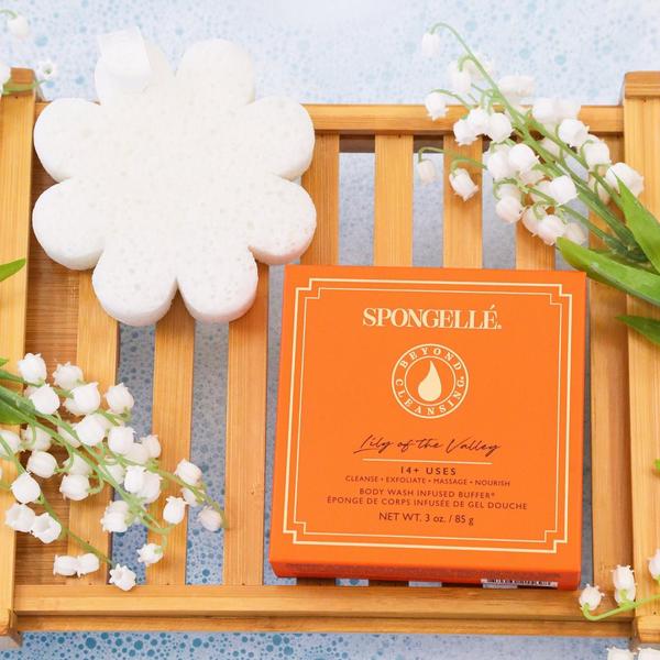 SPONGELLE Spongellé Lily Of The Valley Boxed Flower Body Buffer | Body Wash Infused Buffer #4