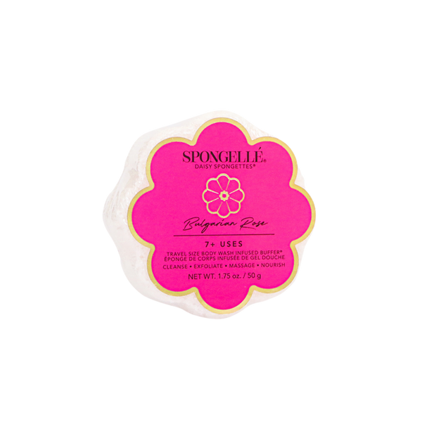 SPONGELLE Daisy Collection Flower Shaped Spongette Bulgarian Rose #1