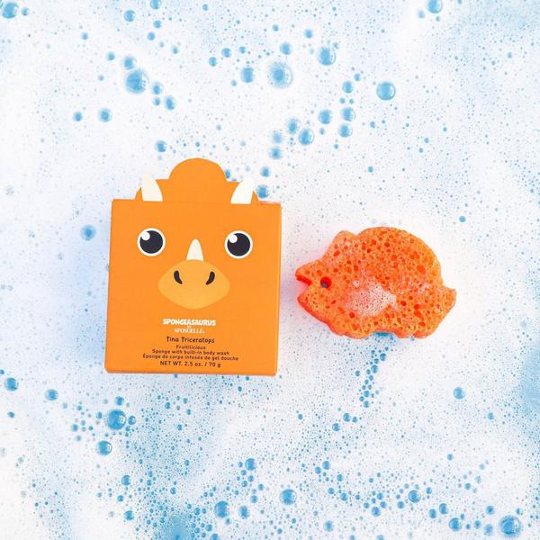 SPONGELLE Spongelle Tina Triceratops | Spongeasaurus Dinosaur Kids Body Wash Infused Buffer #4