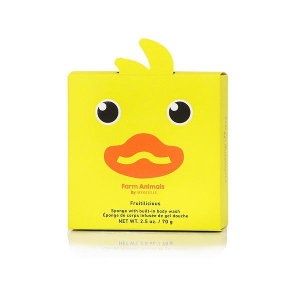 SPONGELLE Farm Animals Danny Duck Body Wash Infused Bath & Shower Loofah for Kids Baby Essentials #2