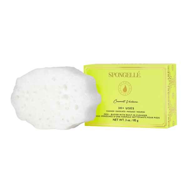 SPONGELLE Daisy Collection Pedi Buffer Coconut Verbena #1