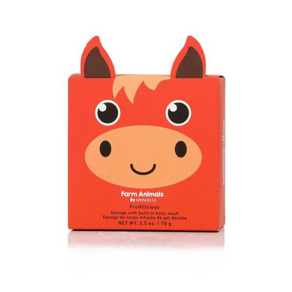 SPONGELLE Farm Animals Henry Horse Body Wash Infused Bath & Shower Loofah for Kids Baby Essentials #2