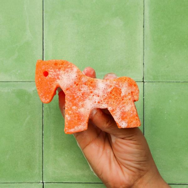 SPONGELLE Henry Horse Farm Animals Body Buffer | Kids Body Wash Infused Buffer #4