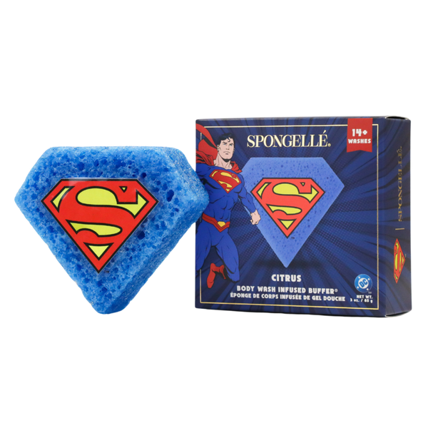 SPONGELLE DC Superman Body Wash Infused Buffer Citrus #1