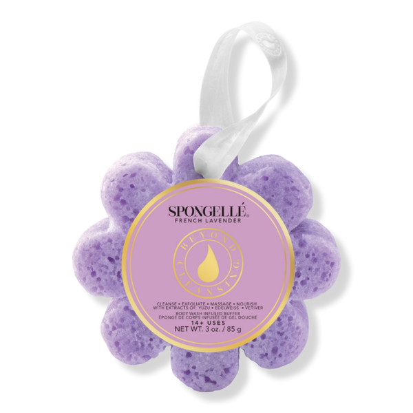 SPONGELLE French Lavender Wild Flower Body Buffer | Body Wash Infused Buffer #1