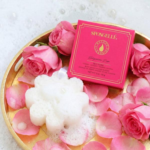SPONGELLE Spongellé Bulgarian Rose Boxed Flower Body Buffer | Body Wash Infused Buffer #4