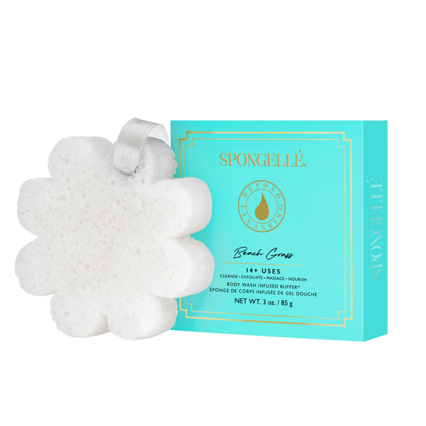 SPONGELLE Daisy Collection Boxed Flower White Beach Grass #1