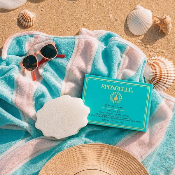 SPONGELLE Beach Grass Pedi Buffer | Exfoliating Foot Scrub & Cleanser #4