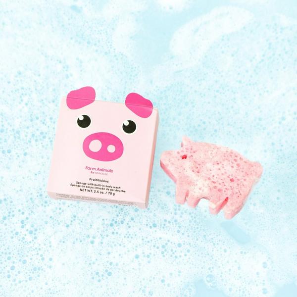 SPONGELLE Peggy Pig Farm Animals Body Buffer | Kids Body Wash Infused Buffer #4