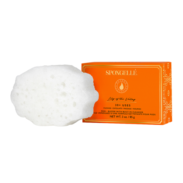 SPONGELLE Daisy Collection Pedi Buffer Lily Of The Valley #1