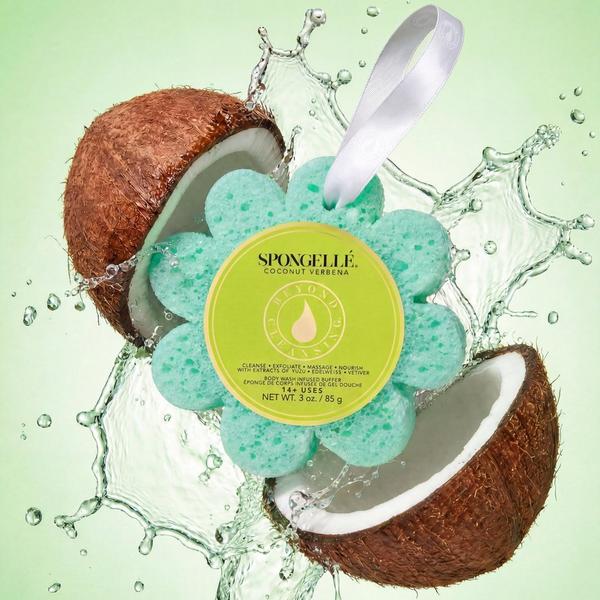 SPONGELLE Spongellé Coconut Verbena Wild Flower Body Buffer | Body Wash Infused Buffer #3