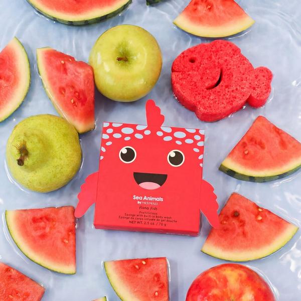 SPONGELLE Fiona Fish Sea Animals Body Buffer | Kids Body Wash Infused Buffer #4