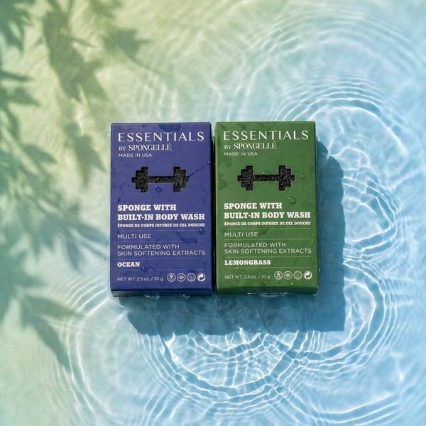 SPONGELLE Essentials by Spongelle Men's Clean Bundle - Ocean & Lemongrass #4
