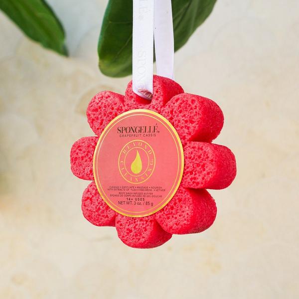 SPONGELLE Grapefruit Cassis Wild Flower Body Buffer | Body Wash Infused Buffer #3