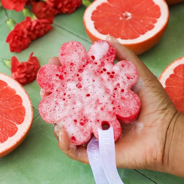 SPONGELLE Grapefruit Cassis Wild Flower Body Buffer | Body Wash Infused Buffer #4