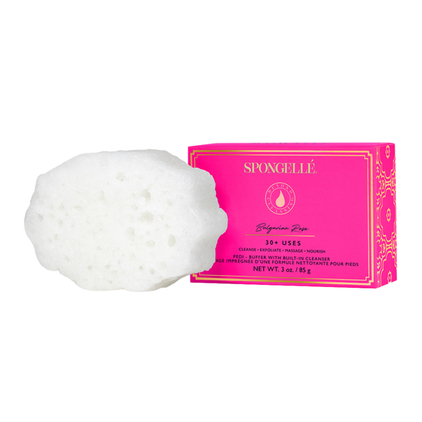 SPONGELLE Daisy Collection Pedi Buffer Bulgarian Rose #1