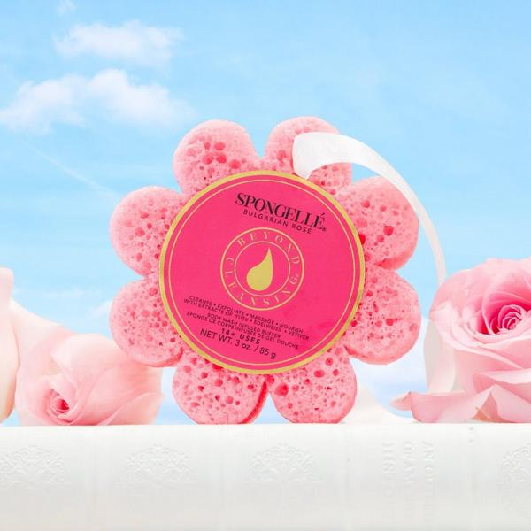 SPONGELLE Bulgarian Rose Wild Flower Body Buffer | Body Wash Infused Buffer #3