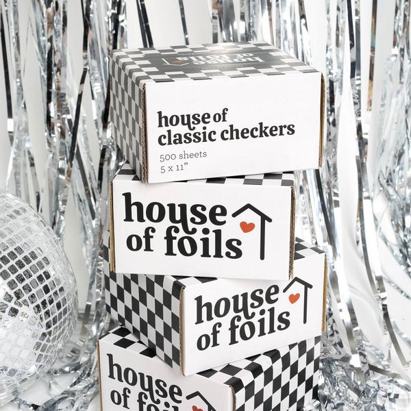 House of Foils House of Classic Checkers (B&W) #2