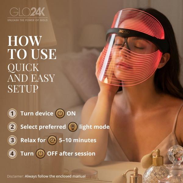 Glo24k 7 Color LED Beauty Mask #4